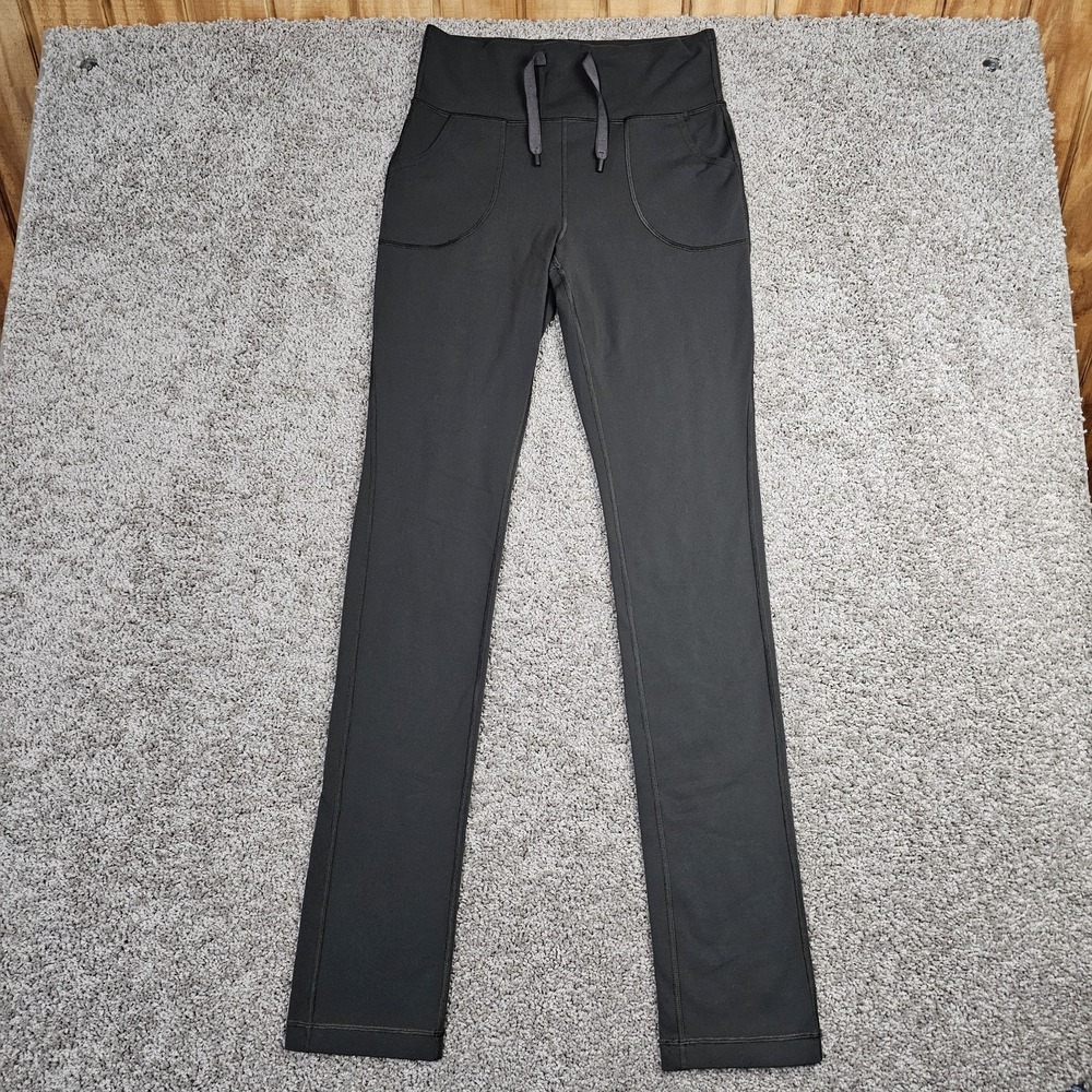Lululemon Skinny Will Pant Women's Size 8 Gray Drawstring Leggings